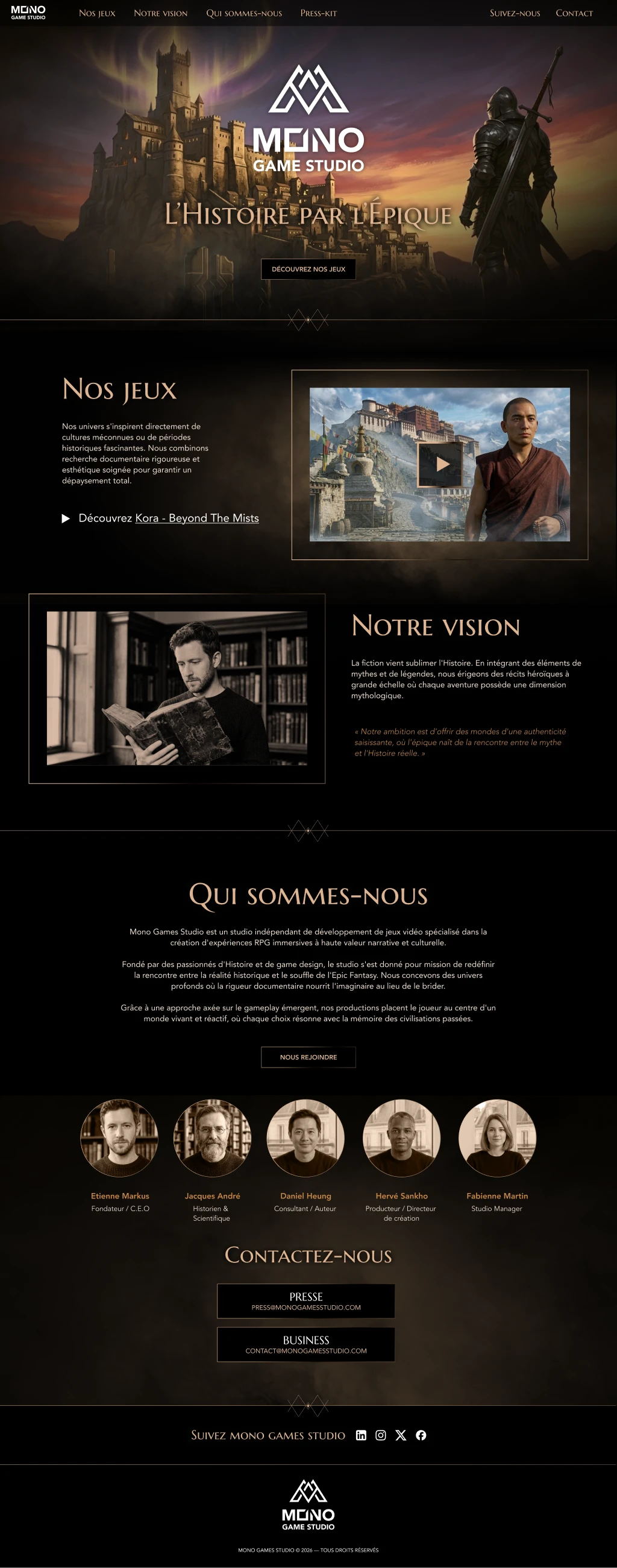 Mono Game website